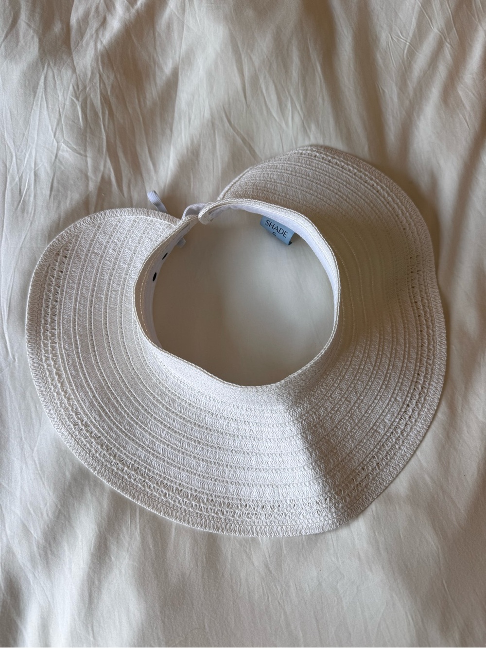 NEVER WORN: Shade & Shore White Sun Visor with Wide Brim